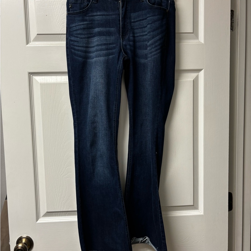KanCan Dark Blue Boot Cut Jeans